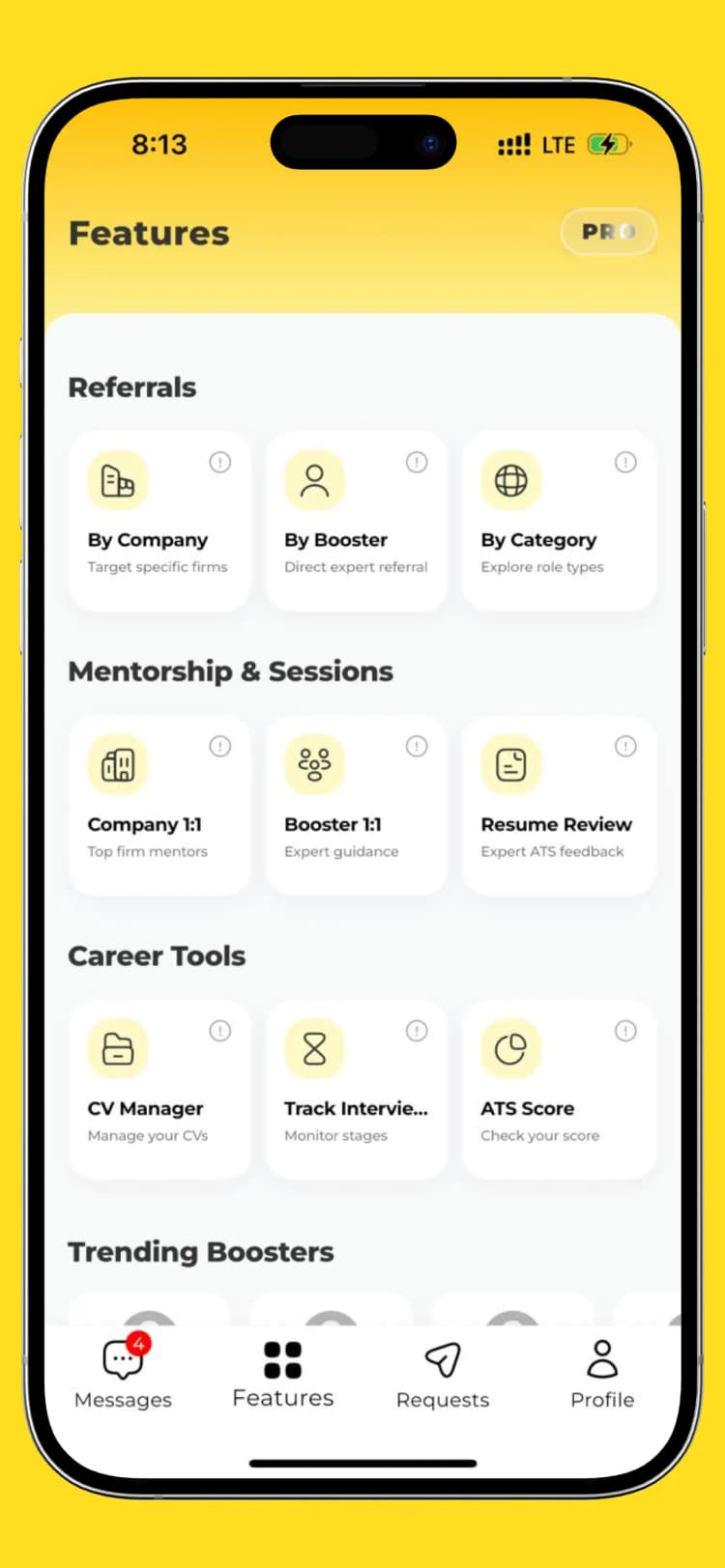BoostMyReferral Mobile Application