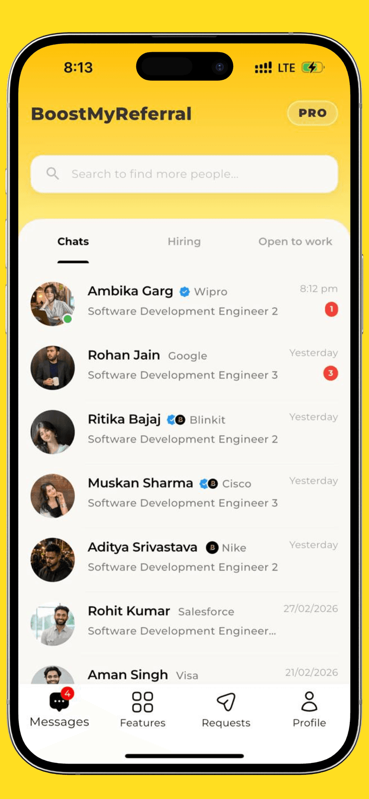 BoostMyReferral Mobile Application