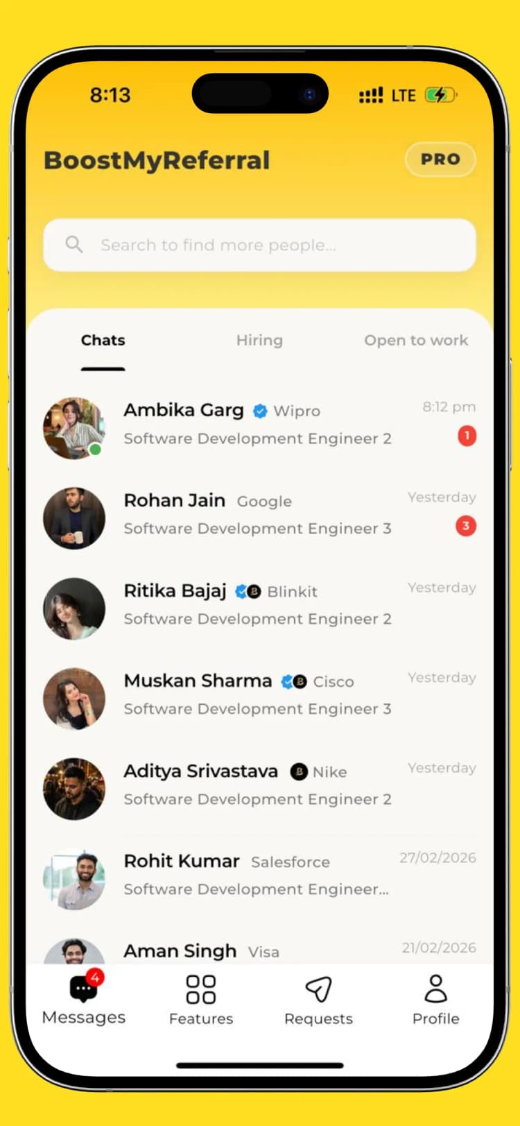 BoostMyReferral Mobile Application